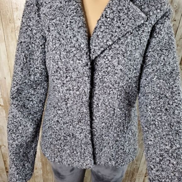 Women's winter Short coat Gray Size S - Picture 3 of 6